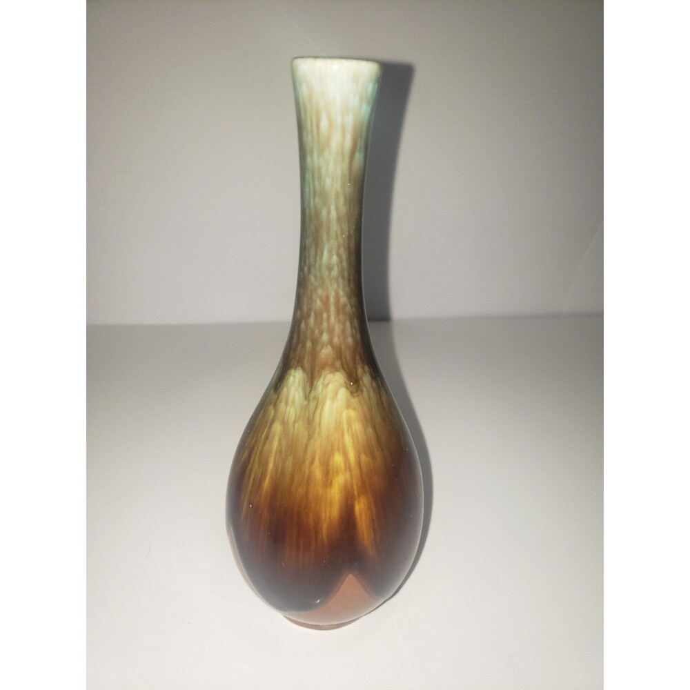 Vintage mcm  drip glaze vase